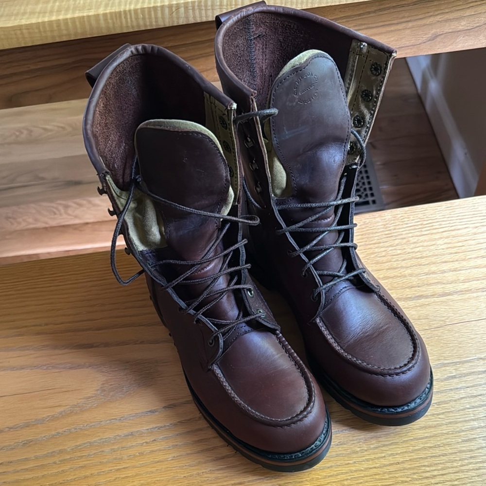 Filson Uplander Brown Leather Boots Size 9.5 D NWOT